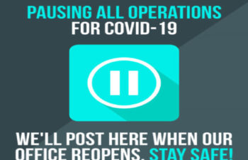 COVID-19 pause notice