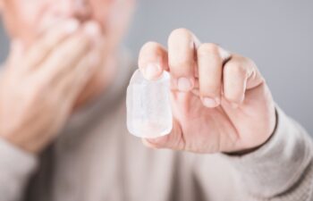holding an ice cube, is chewing ice bad for your teeth?